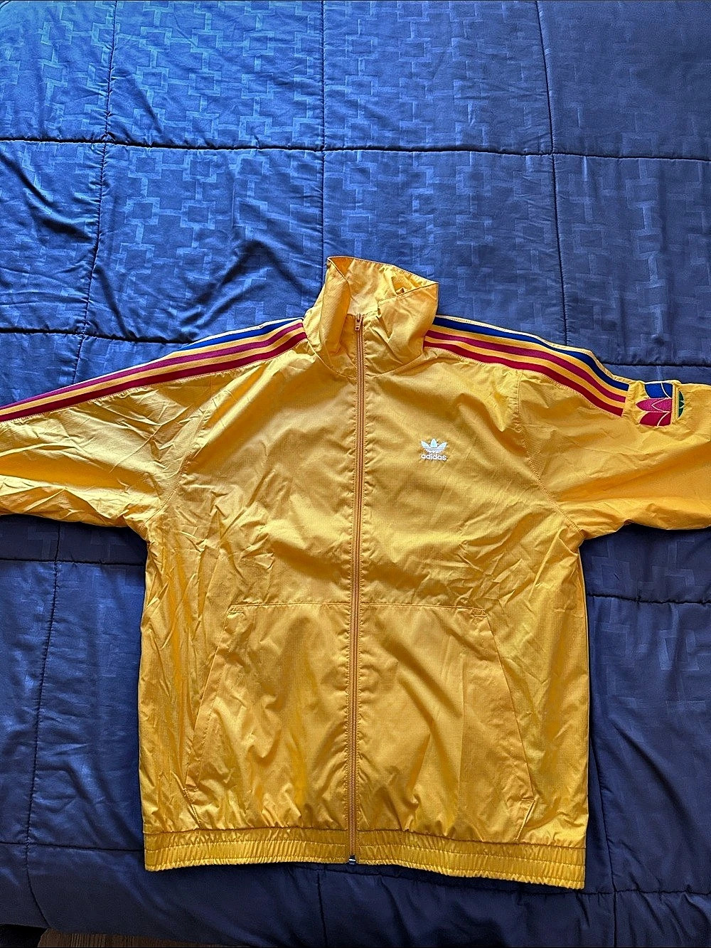 Adidas Originals 3D Trefoil 3-Stripes Track Jacket Yellow